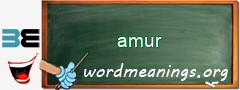 WordMeaning blackboard for amur